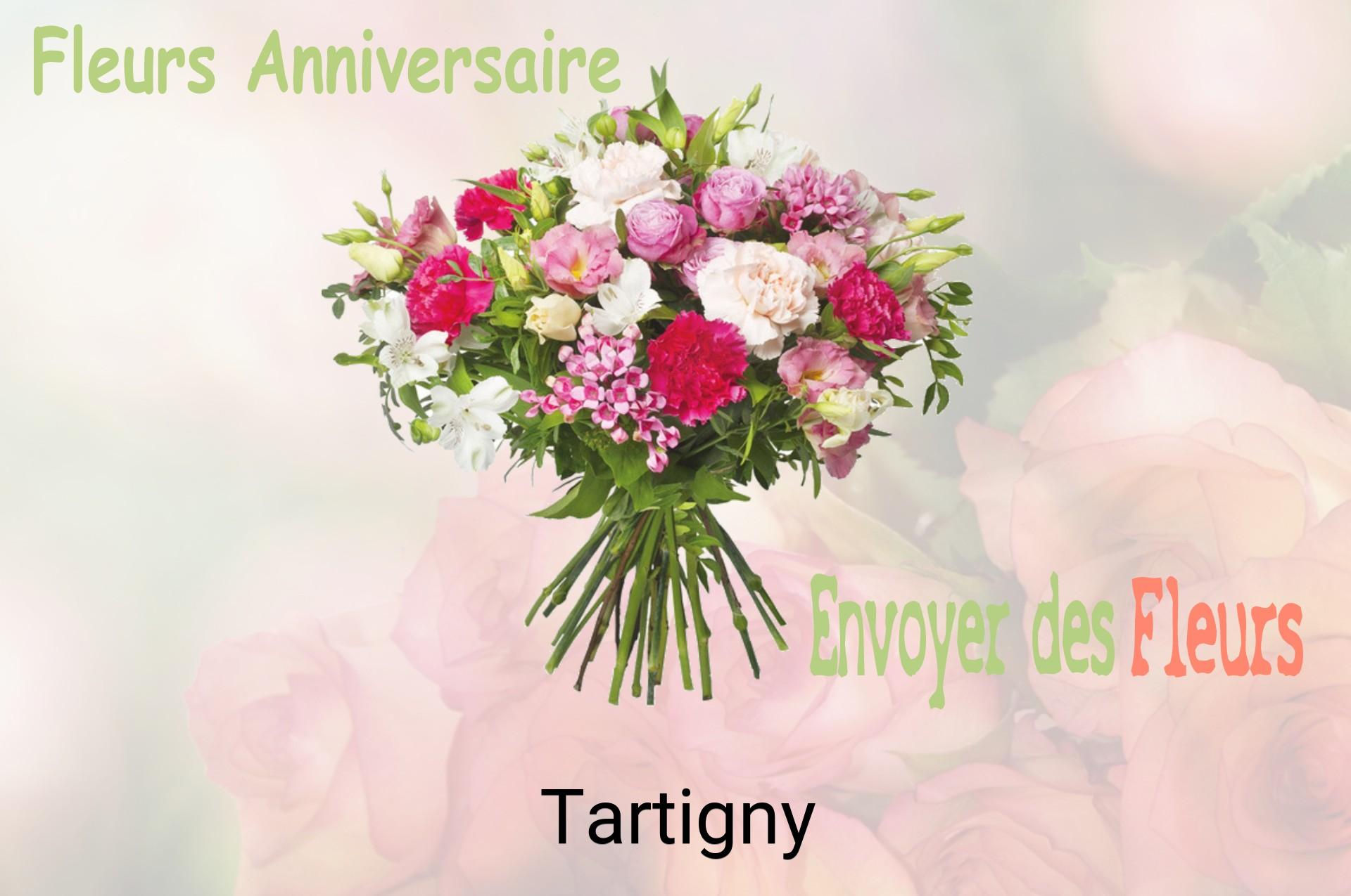 Bouquet de fleurs d’anniversaire livré à Tartigny