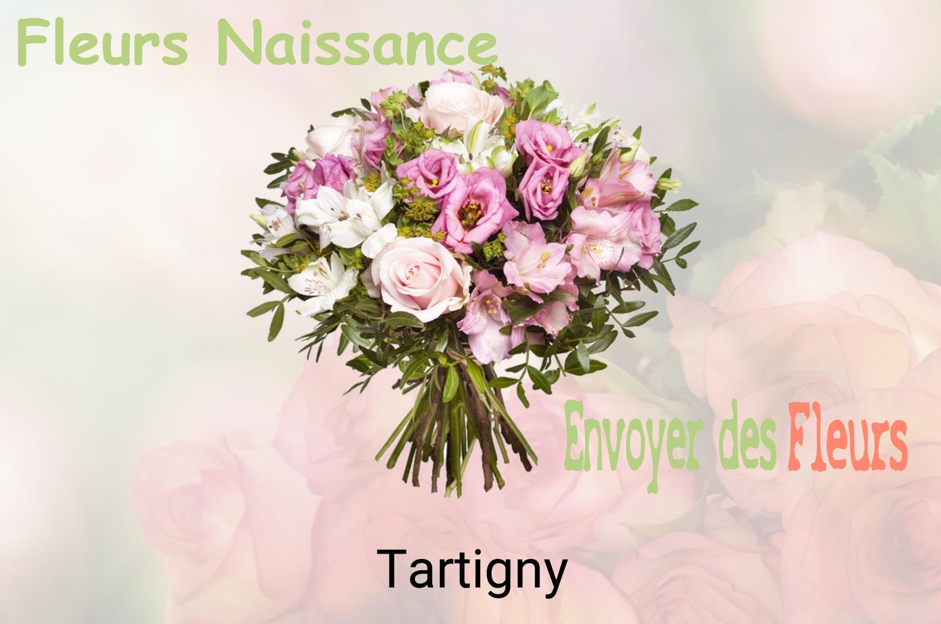 Bouquet de fleurs de naissance livré à Tartigny
